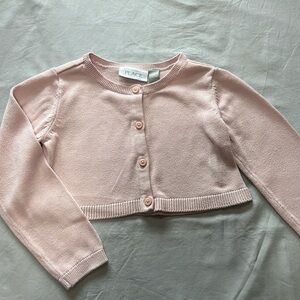 The Children's Place - knit button down crop cardigan sweater. Size 4T